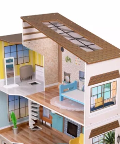 TeamsonUS Olivia's Little World Wooden Dreamland Mediterranean Dollhouse Set