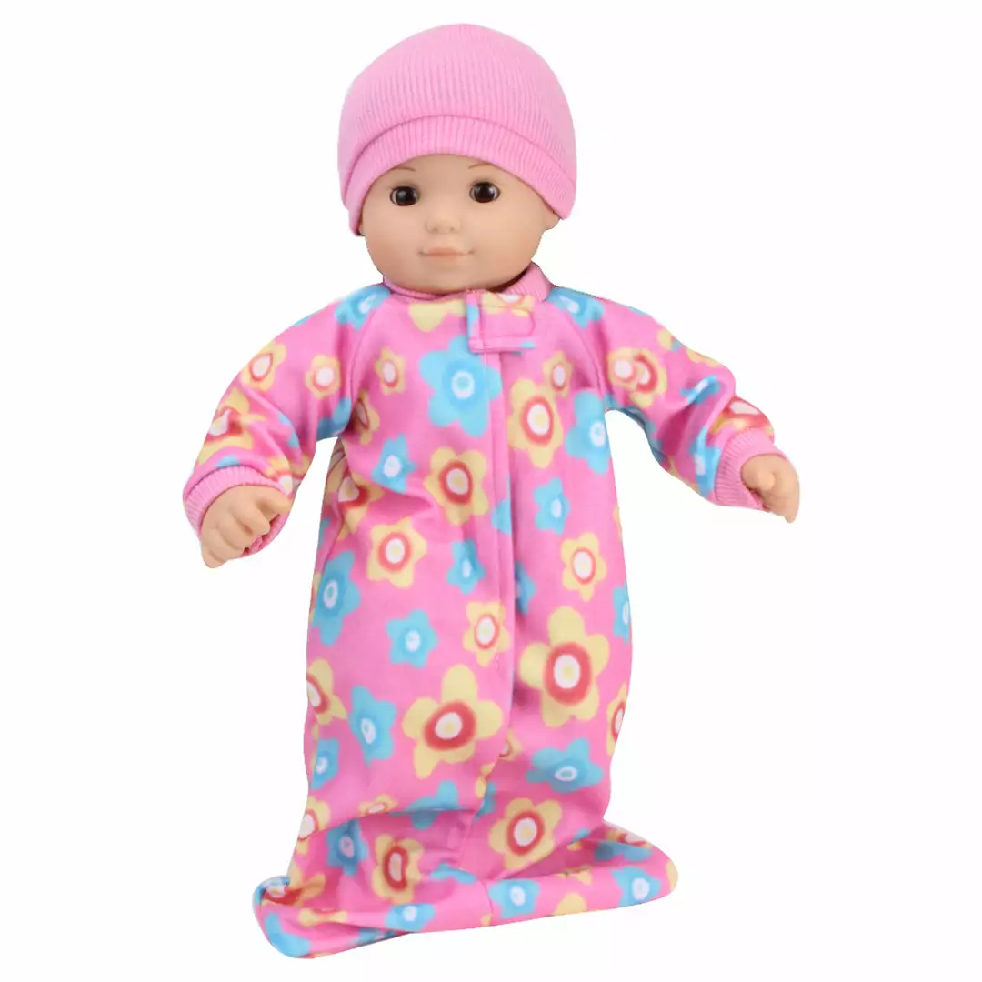 TeamsonUS Sophia's 2 Piece Sleep Sack And Hat Set For 15" Dolls, Pink Kids 5 TeamsonUS Sophia's 2 Piece Sleep Sack And Hat Set For 15" Dolls, Pink Kids