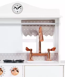 TeamsonUS Teamson Kids Little Chef Marseille Retro Play Kitchen, White