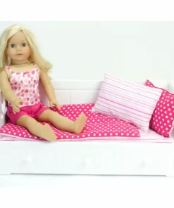 TeamsonUS Sophia's Daybed With Trundle Furniture Set For 18" Dolls 9 TeamsonUS Sophia's Daybed With Trundle Furniture Set For 18