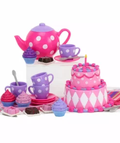 TeamsonUS Kids Sophia's Complete Cake & Tea Party Accessories Set For 18" Dolls