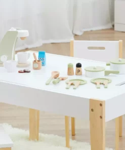 TeamsonUS Teamson Kids Little Chef Frankfurt Wooden Cookware Play Kitchen Accessories, Green 17 TeamsonUS Teamson Kids Little Chef Frankfurt Wooden Cookware Play Kitchen Accessories, Green