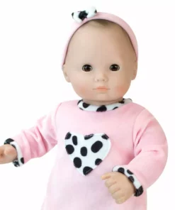 TeamsonUS Sophia's 3 Piece Velour Dalmatian Print Set For 15