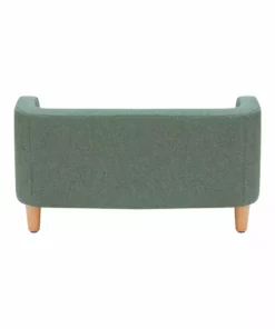TeamsonUS New Teamson Pets Bennett Linen Sofa Dog Bed For Small And Medium Dogs, Sea Green