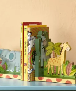 TeamsonUS Fantasy Fields Sunny Safari Bookends, Set Of 2, Multicolor Kids