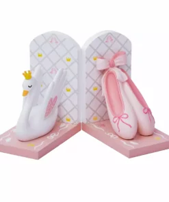 TeamsonUS Fantasy Fields Swan Lake Bookends, Set Of 2, Multicolor Kids