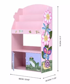 TeamsonUS Fantasy Fields Magic Garden Kids 3-Tier Wooden Bookshelf With Storage, Multicolor 11 TeamsonUS Fantasy Fields Magic Garden Kids 3-Tier Wooden Bookshelf With Storage, Multicolor