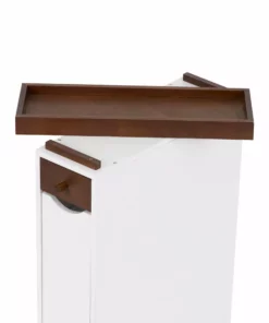 TeamsonUS Teamson Home Narrow Cabinet With Drawers And Tray 6.5