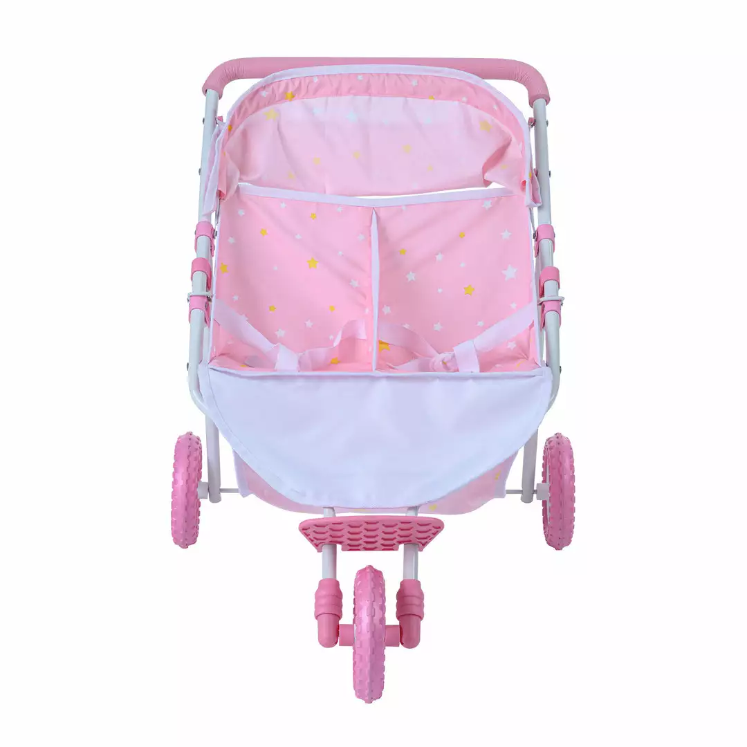 TeamsonUS Olivia's Little World Twinkle Stars Princess Deluxe Baby Doll Stroller, Pink/White 8 TeamsonUS Olivia's Little World Twinkle Stars Princess Deluxe Baby Doll Stroller, Pink/White