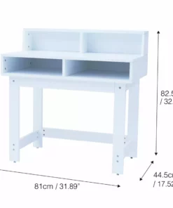 TeamsonUS New Fantasy Fields Wooden Play Writing Desk With Storage And Chair Set, White 18 TeamsonUS New Fantasy Fields Wooden Play Writing Desk With Storage And Chair Set, White