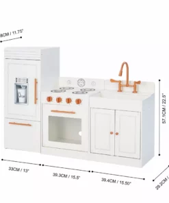 TeamsonUS Teamson Kids Little Chef Paris Complete Kitchen Playset, White