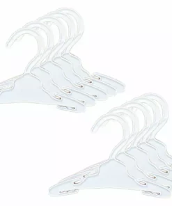 TeamsonUS Sophia's 7 1/2" Plastic Hangers 10 Pack Set For 18" Dolls, White Kids 10 TeamsonUS Sophia's 7 1/2