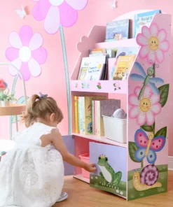 TeamsonUS Fantasy Fields Magic Garden Kids 3-Tier Wooden Bookshelf With Storage, Multicolor 13 TeamsonUS Fantasy Fields Magic Garden Kids 3-Tier Wooden Bookshelf With Storage, Multicolor