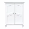 TeamsonUS Teamson Home Versailles Wooden Floor Cabinet With 2 Shelves, White 2 TeamsonUS Teamson Home Versailles Wooden Floor Cabinet With 2 Shelves, White