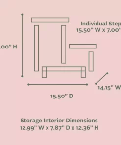 TeamsonUS Teamson Pets Esker Wooden Pet Stairs Ramp For Cat Or Dog, Mocha/Walnut 11 TeamsonUS Teamson Pets Esker Wooden Pet Stairs Ramp For Cat Or Dog, Mocha/Walnut