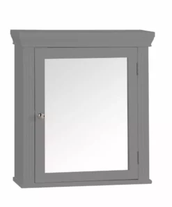 TeamsonUS Teamson Home Stratford Contemporary Removable Wooden Medicine Cabinet, Gray